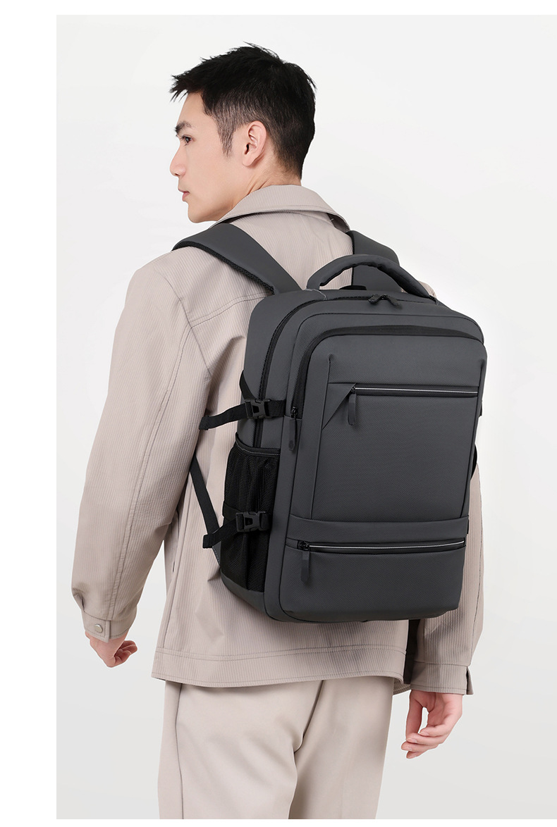 Sac à Dos pour Ordinateur Portable Grande Capacité et Anti-Vol Bomag Boy Gris - حقيبة ظهر للكمبيوتر المحمول واسعة ومانعة للسرقة - 4