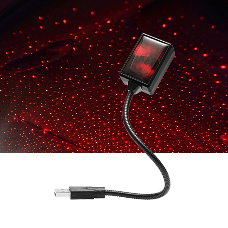 Projecteur LED d'Ambiance Étoilée pour Toit de Voiture Red Stars C206 - جهاز عرض النجوم في سقف السيارة - 2