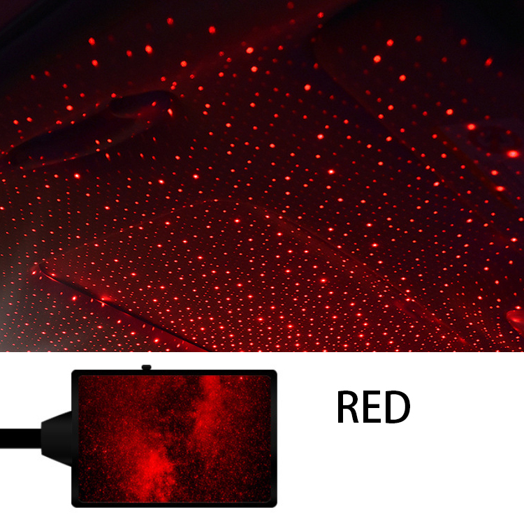 Projecteur LED d'Ambiance Étoilée pour Toit de Voiture Red Stars C206 - جهاز عرض النجوم في سقف السيارة 7