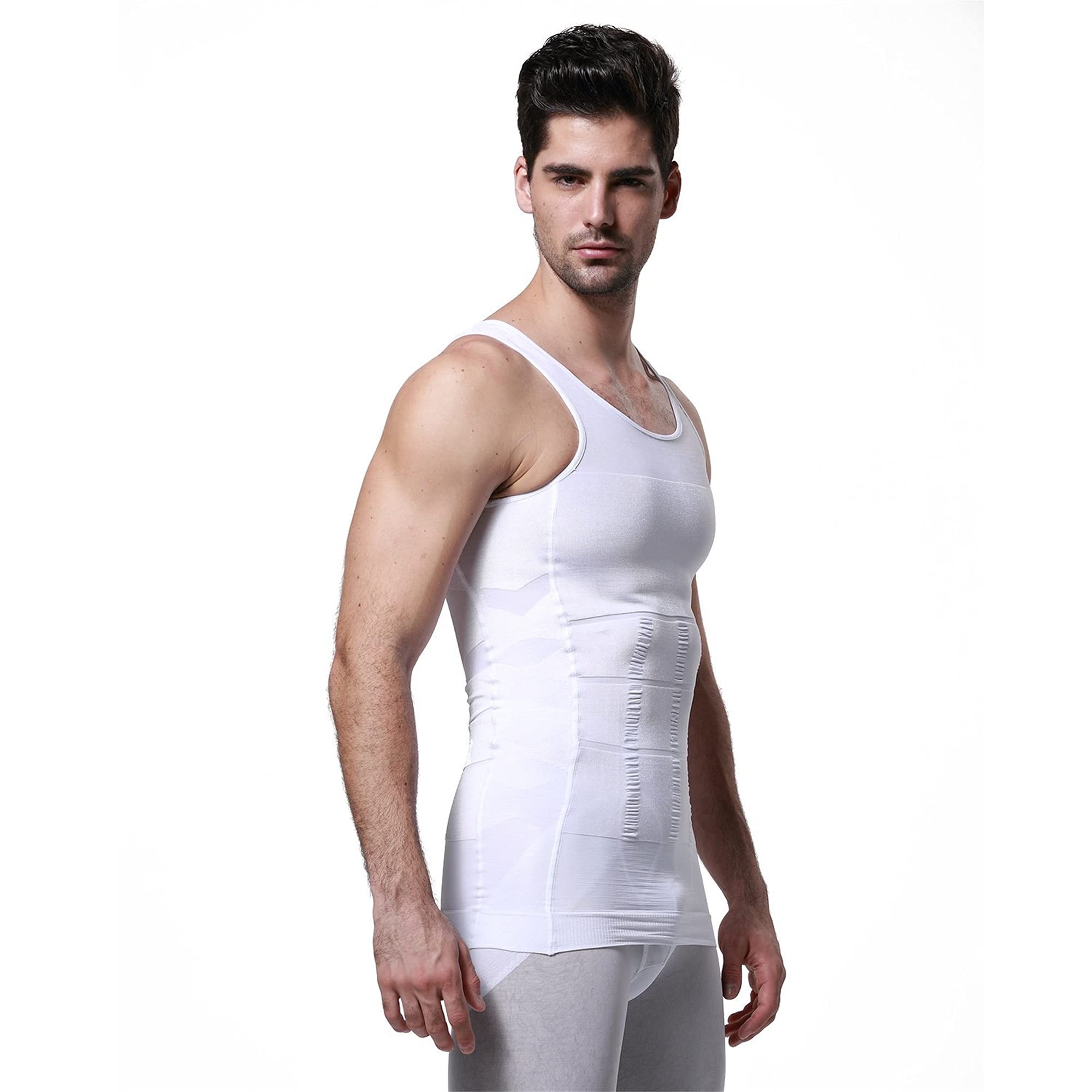 Compression Shaper Homme Anti-Gynécomastie et Amincissant - قميص ضاغط رجالي لتنحيف الجسم وإخفاء التثدي - 1