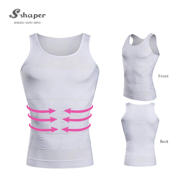 Compression Shaper Homme Anti-Gynécomastie et Amincissant - قميص ضاغط رجالي لتنحيف الجسم وإخفاء التثدي - 12