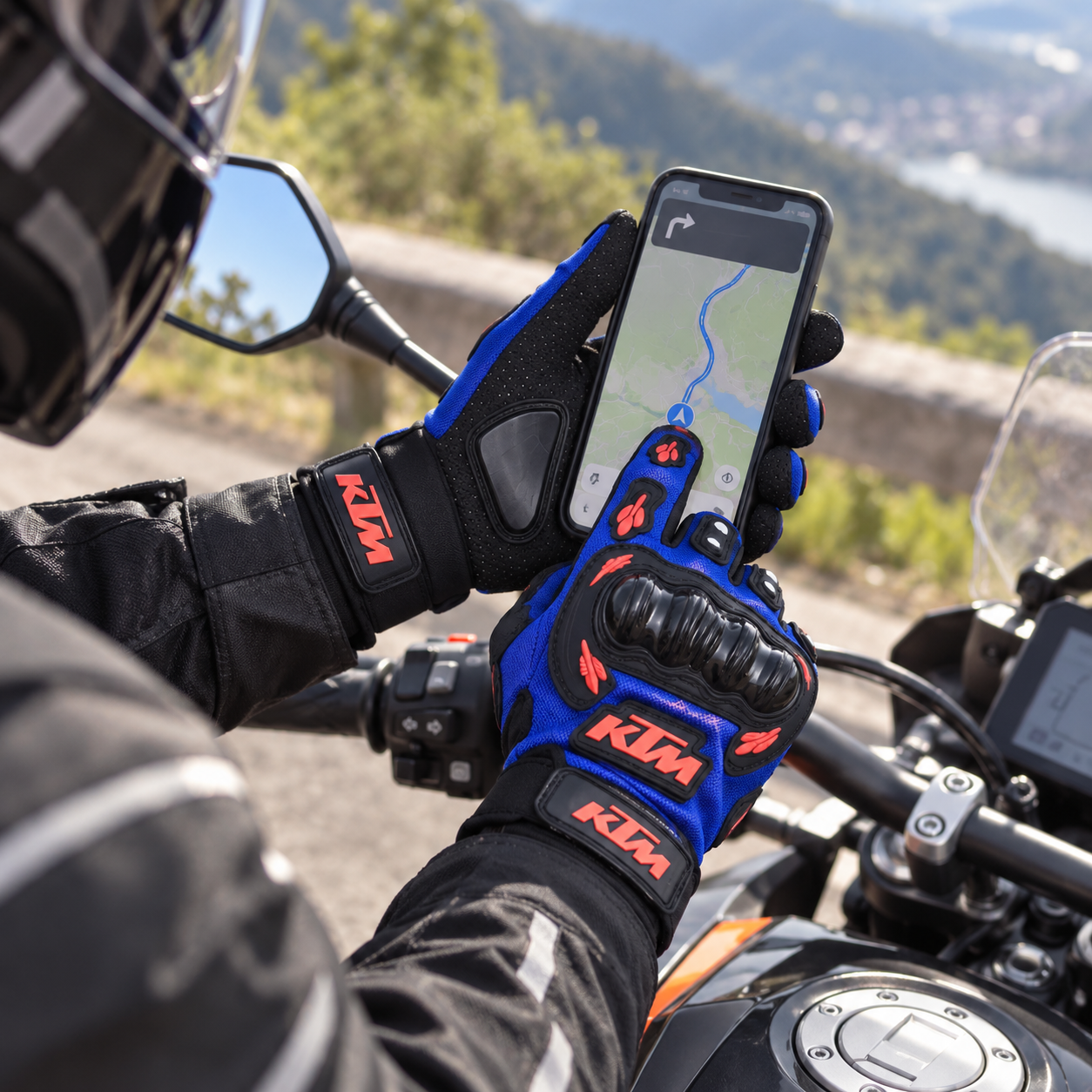 Gants de Moto KTM Protection Articulations et Grip Antidérapant - قفازات دراجات نارية مع حماية للمفاصل وتصميم مضاد للانزلاق - 4
