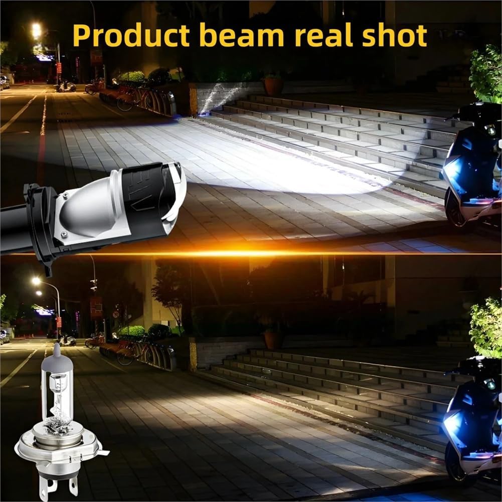 Ampoules de Phare LED H4 à Double Projecteur 20000LM 100W G19 H4 - مصباع دراجات نارية عالي السطوع - 4