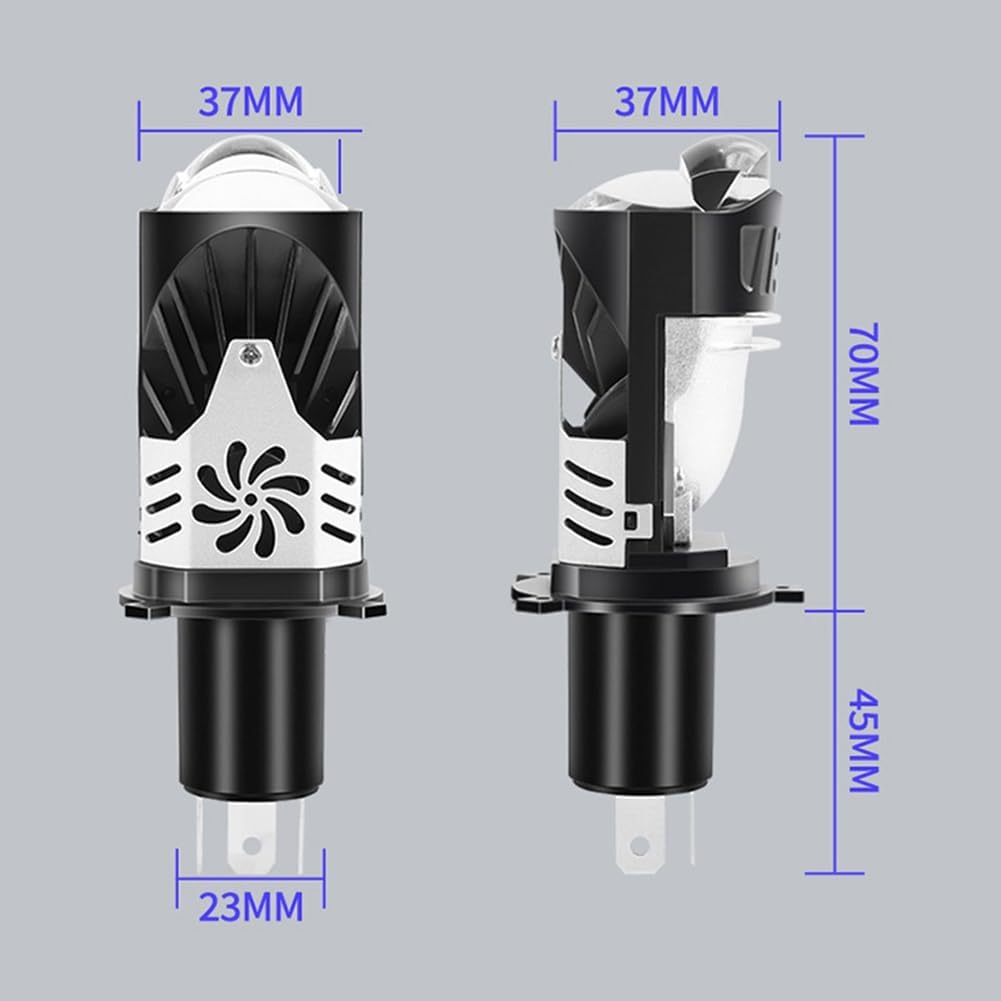 Ampoules de Phare LED H4 à Double Projecteur 20000LM 100W G19 H4 - مصباع دراجات نارية عالي السطوع 4