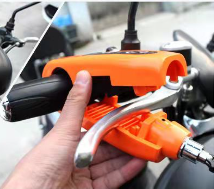 Verrou de Sécurité Antivol pour Guidon et Poignée de Moto et Scooter - قفل حماية مضاد للسرقة لمقود وخانق الدراجات النارية والسكوتر 10