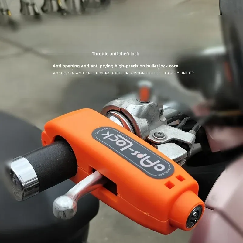 Verrou de Sécurité Antivol pour Guidon et Poignée de Moto et Scooter - قفل حماية مضاد للسرقة لمقود وخانق الدراجات النارية والسكوتر - 9