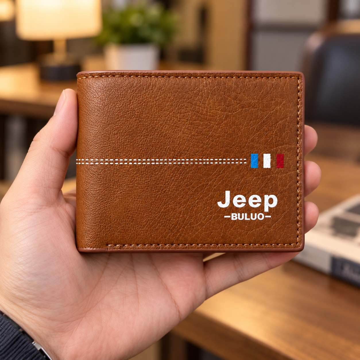 Portefeille Jeep Buluo V6 pour Homme Multi-Poches en Simili Cuire - محفظة نقود وبطاقات 6