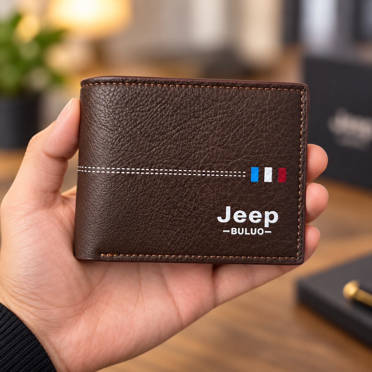 Portefeille Jeep Buluo V6 pour Homme Multi-Poches en Simili Cuire - محفظة نقود وبطاقات 8