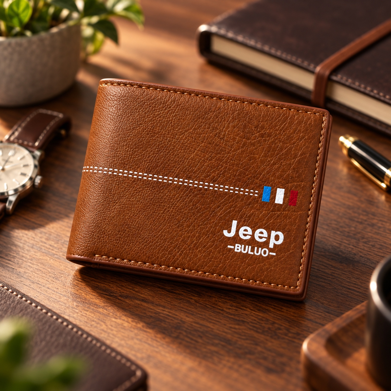 Portefeille Jeep Buluo V6 pour Homme Multi-Poches en Simili Cuire - محفظة نقود وبطاقات 12