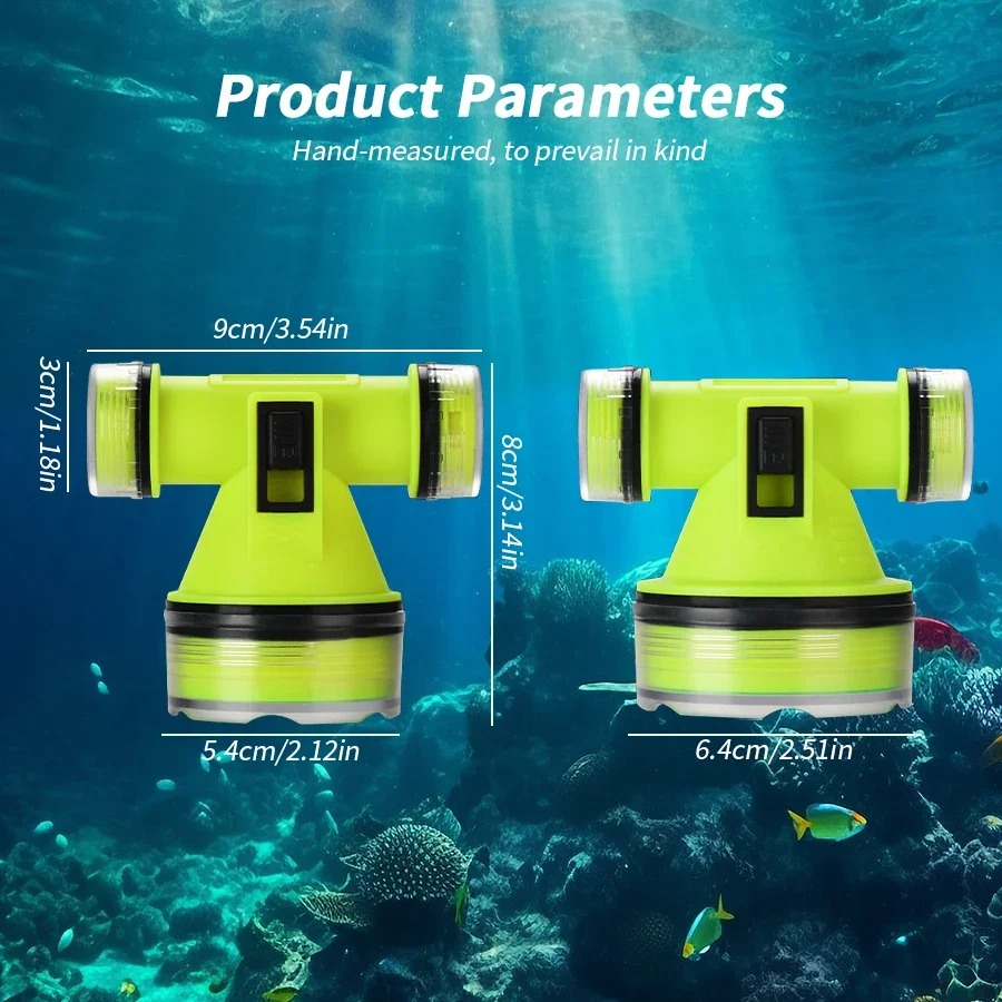 Lampe Frontale de Plongée LED Étanche 15m Distance 350m - مصباح رأس مقاوم للماء للغوص حتى عمق 15 متر - 5