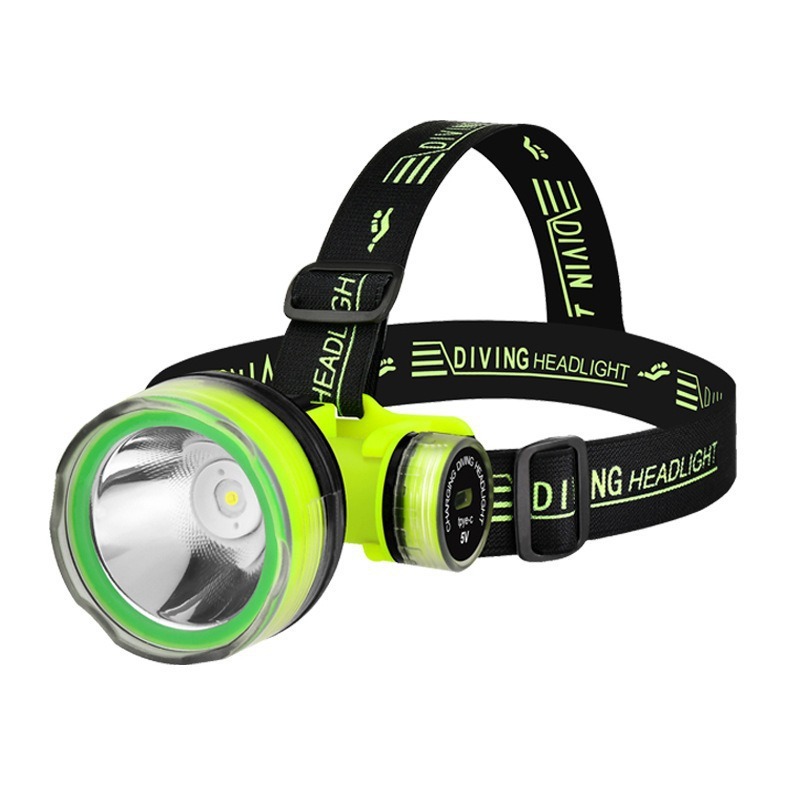 Lampe Frontale de Plongée LED Étanche 15m Distance 350m - مصباح رأس مقاوم للماء للغوص حتى عمق 15 متر - 11