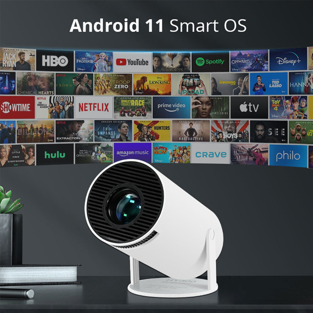 Mini Projector Multimédia Android Wifi Bleutooth 5.0 Large Screen - جهاز عرض ذكي ميني بروجكتر أندرويد - 8