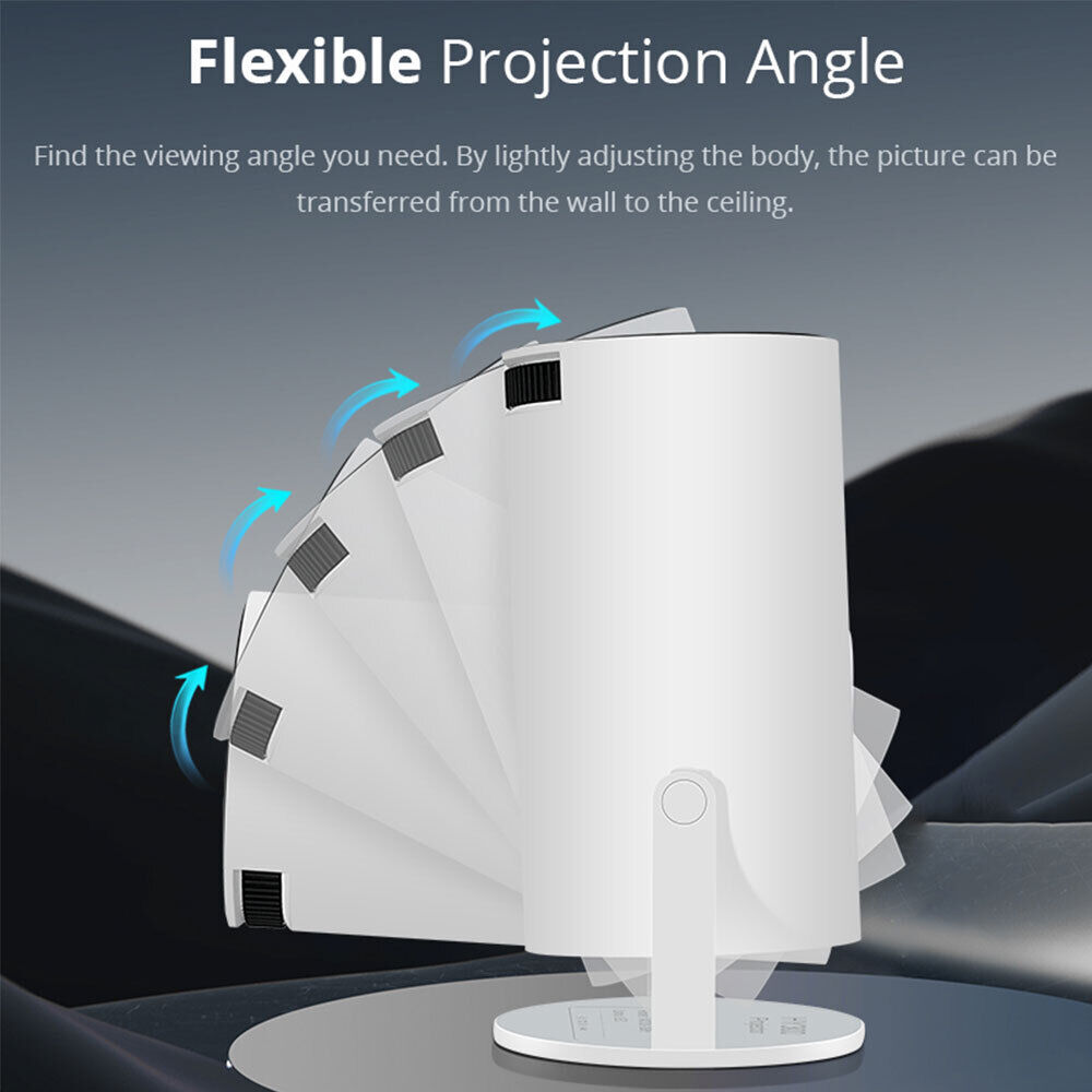 Mini Projector Multimédia Android Wifi Bleutooth 5.0 Large Screen - جهاز عرض ذكي ميني بروجكتر أندرويد 3