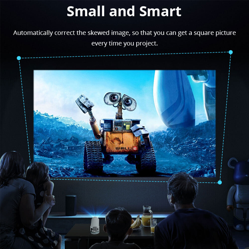 Mini Projector Multimédia Android Wifi Bleutooth 5.0 Large Screen - جهاز عرض ذكي ميني بروجكتر أندرويد 9