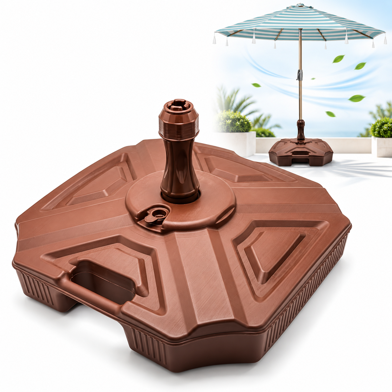 Support Parasol en Polypropylène Durable - حامل مظلة شمسية 3