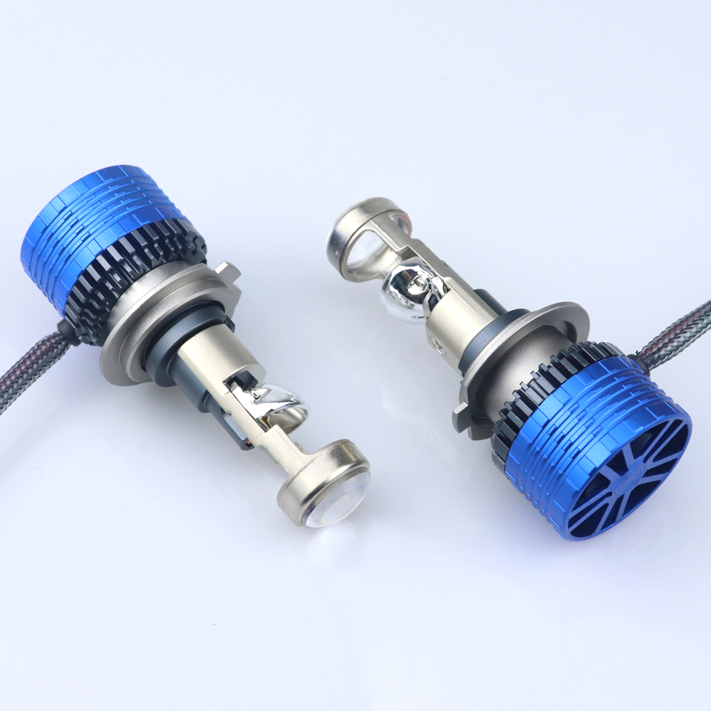 T80 Ampoules de Phare LED H7 avec Lentille de Projecteur - مصابيح ليد أمامية للسيارة جد ساطعة - 2