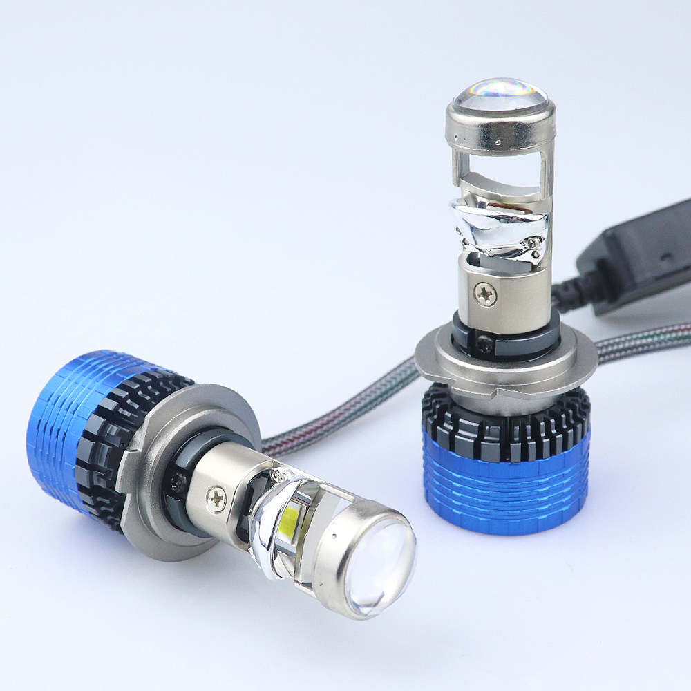 T80 Ampoules de Phare LED H7 avec Lentille de Projecteur - مصابيح ليد أمامية للسيارة جد ساطعة 9