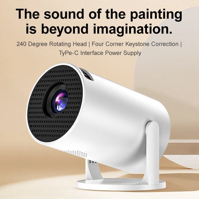 Mini Projector Multimédia Wifi Bleutooth 5.0 480p Up to 1080p - جهاز عرض ذكي ميني بروجكتر أندرويد - 9