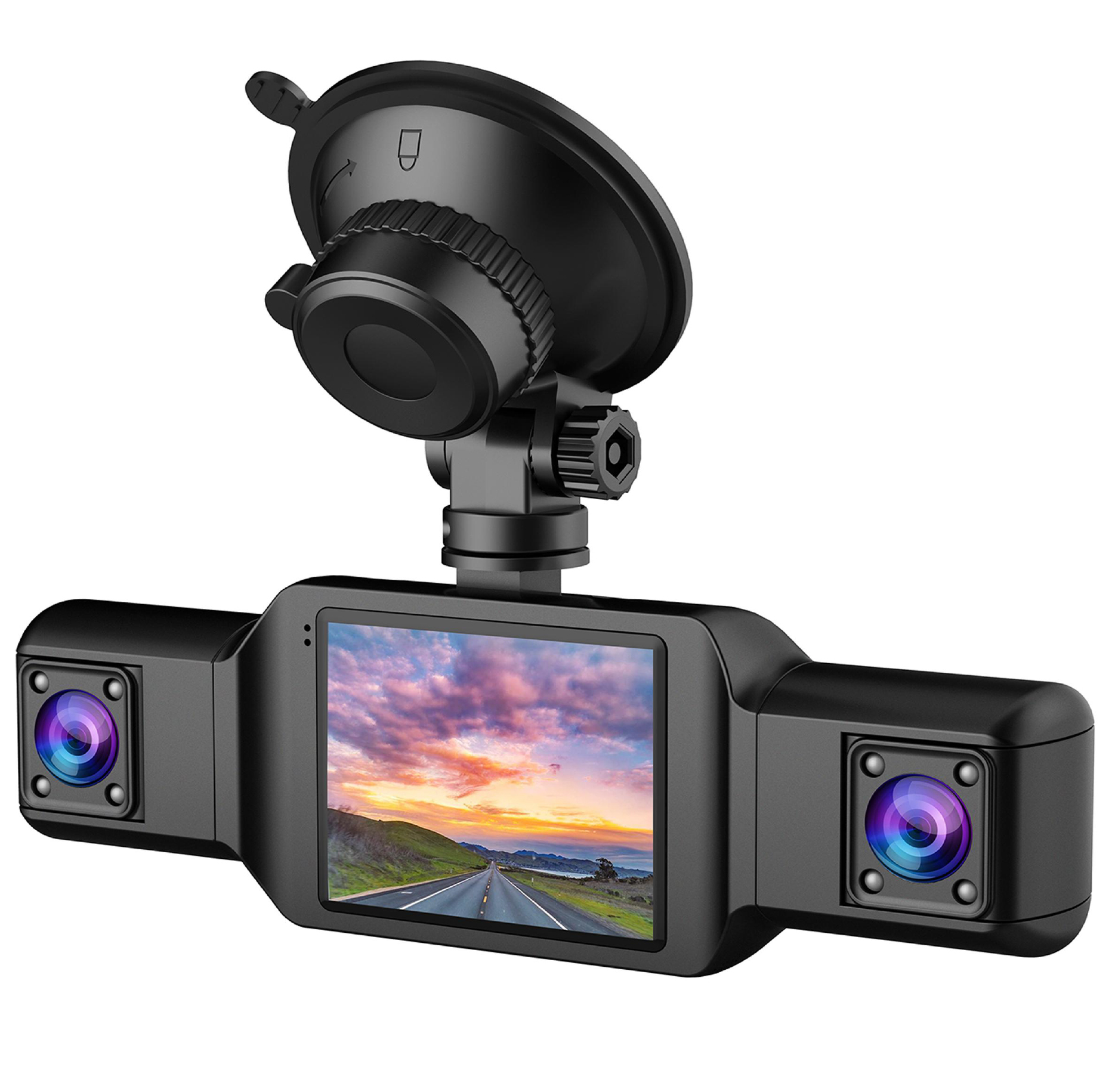 Caméra Dashcam 4 Canaux Enregistreur de Conduite Multi-Angles WiFi - كاميرا قيادة 4 قنوات مع واي فاي وتغطية شاملة للسيارة 13