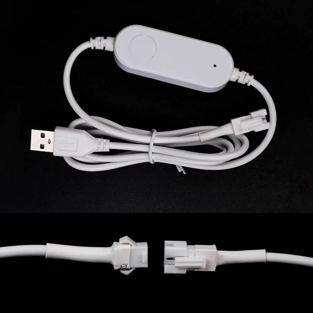 Bande LED RGBIC Intelligente Fluffy Light 360° USB App Control - شريط إضاءة ليد ذكي إضاءة محيطية 360 درجة 7