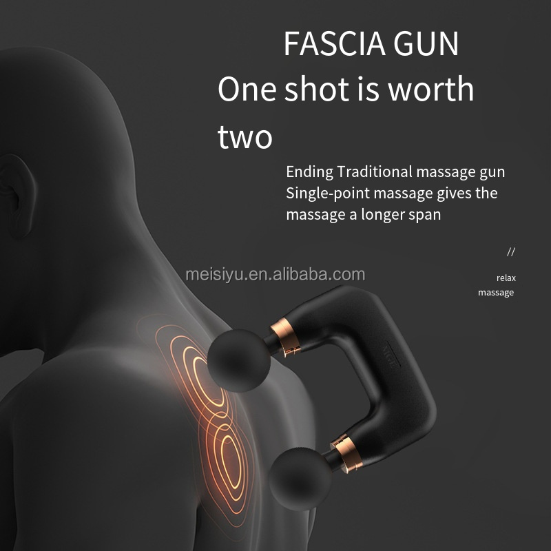 Pistolet de Massage Électrique Double Tête FL-818 - جهاز تدليك ومساج كهربائي مزدوج الرأس 7
