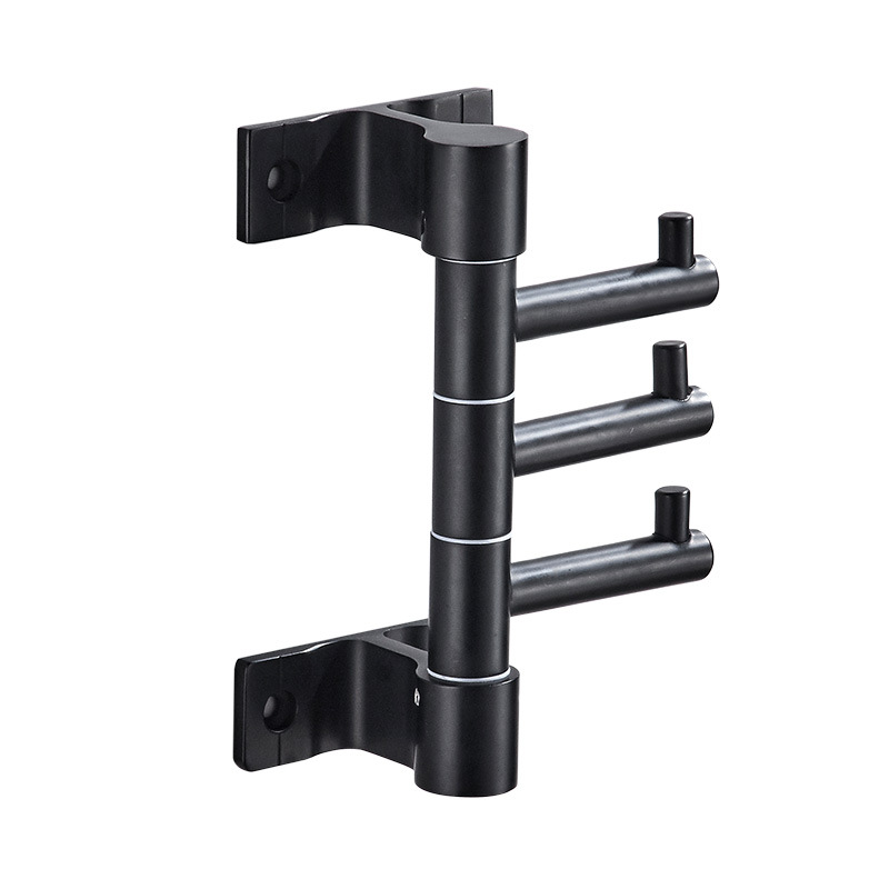 Porte-Serviettes Mural Pivotant 3 Bras Supporte 6KG - علاقة مناشف جدارية دوارة 3 أذرع 8