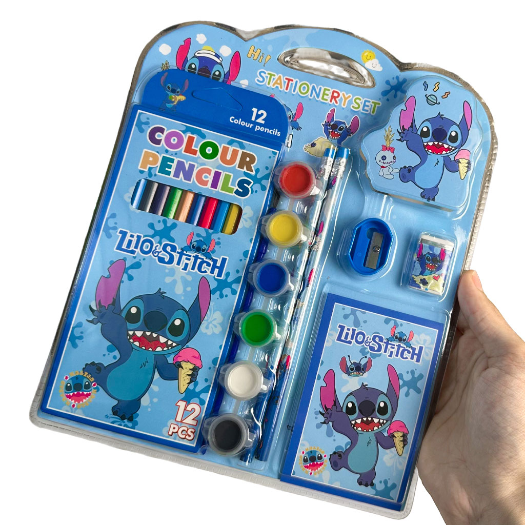 Kit de Coloriage pour Enfants Lilo et Stitch - طقم أدوات مدرسية ورسم للأطفال 1