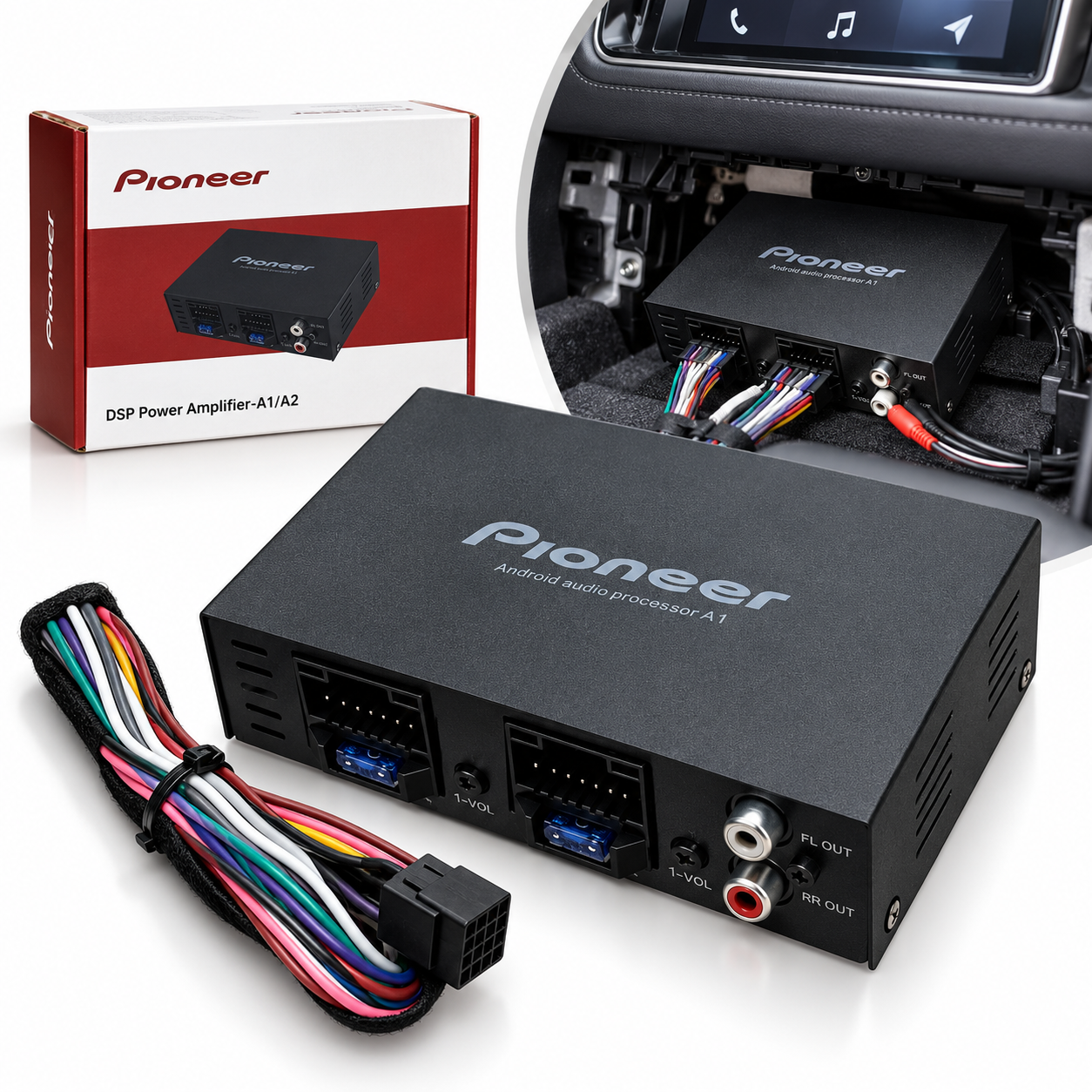 Amplificateur DSP Pioneer A1 Pour Écran Android - مضخم صوت ومكبّر دسب للشاشات الذكية - 4