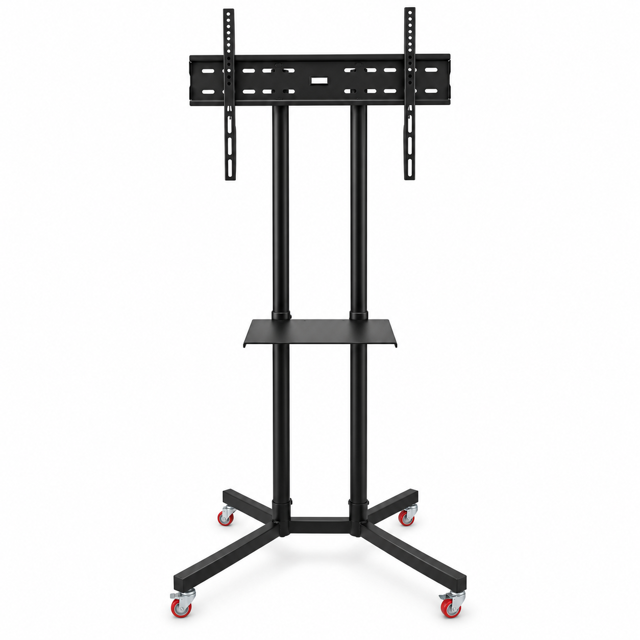 Support TV Mobile Sur Roulettes avec Étagère GM - حامل تلفاز متحرك بعجلات ورف وسائط 3
