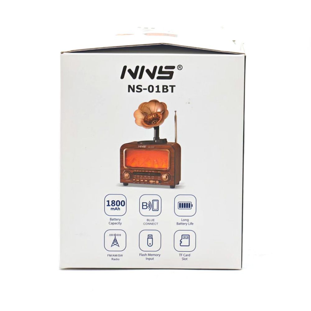 Haut-Parleur Bluetooth Vintage avec Radio NNS NS-01BT - مكبر صوت ومذياع كلاسيكي بلوتوث 9
