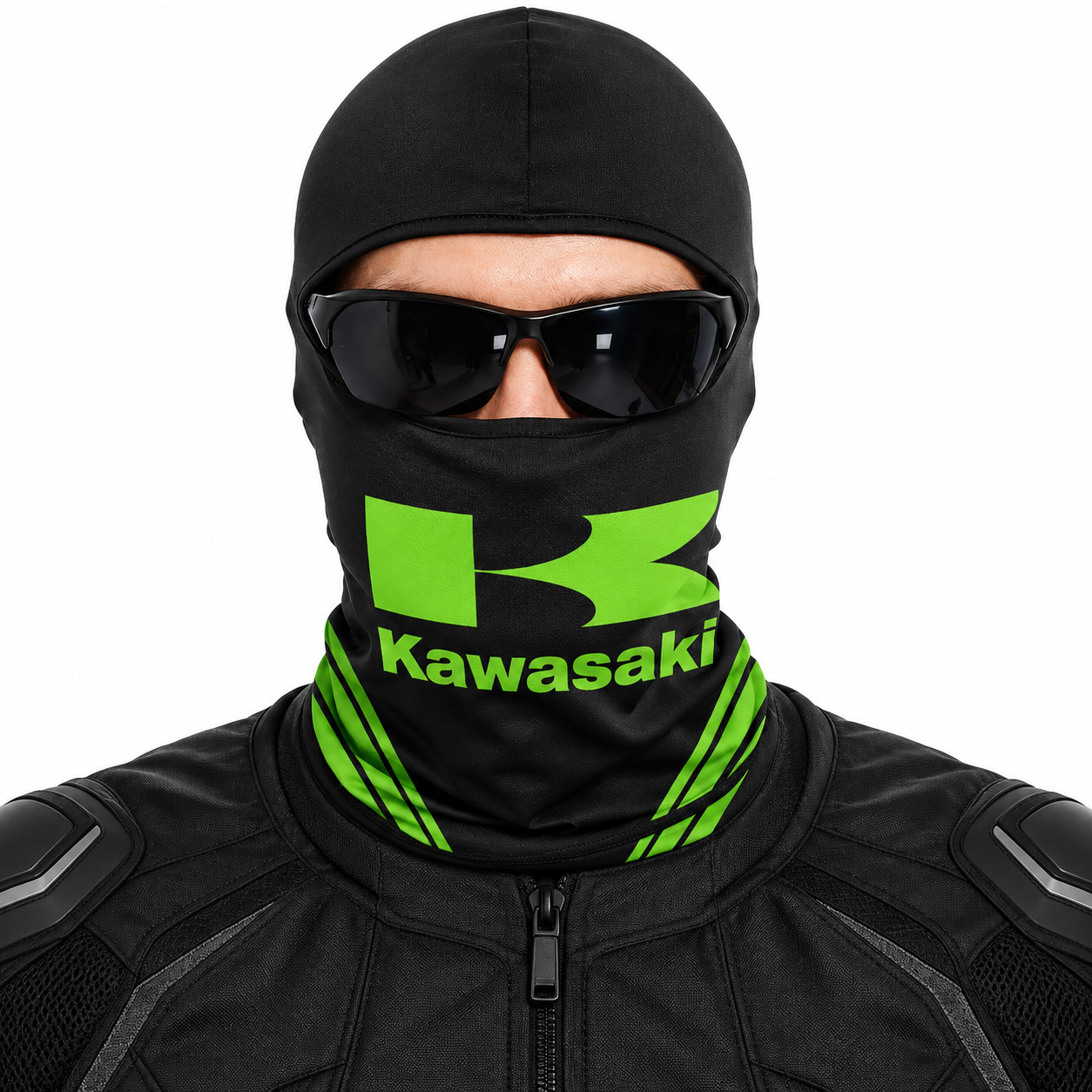 Cagoule Moto Thermique Balaclava Kawasaki - قناع واقي وجه كامل حراري للدراجات النارية
