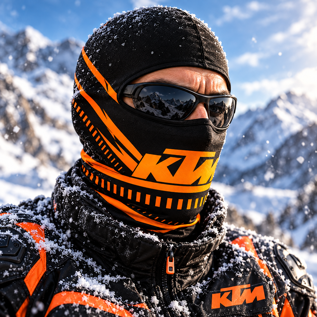 Cagoule Moto Thermique Balaclava KTM - قناع واقي وجه كامل حراري للدراجات النارية - 4