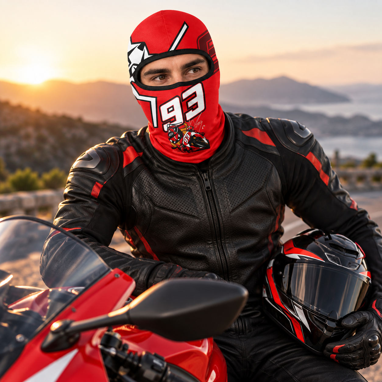 Cagoule Moto Thermique Balaclava Marquez 93 - قناع واقي وجه كامل حراري للدراجات النارية 4