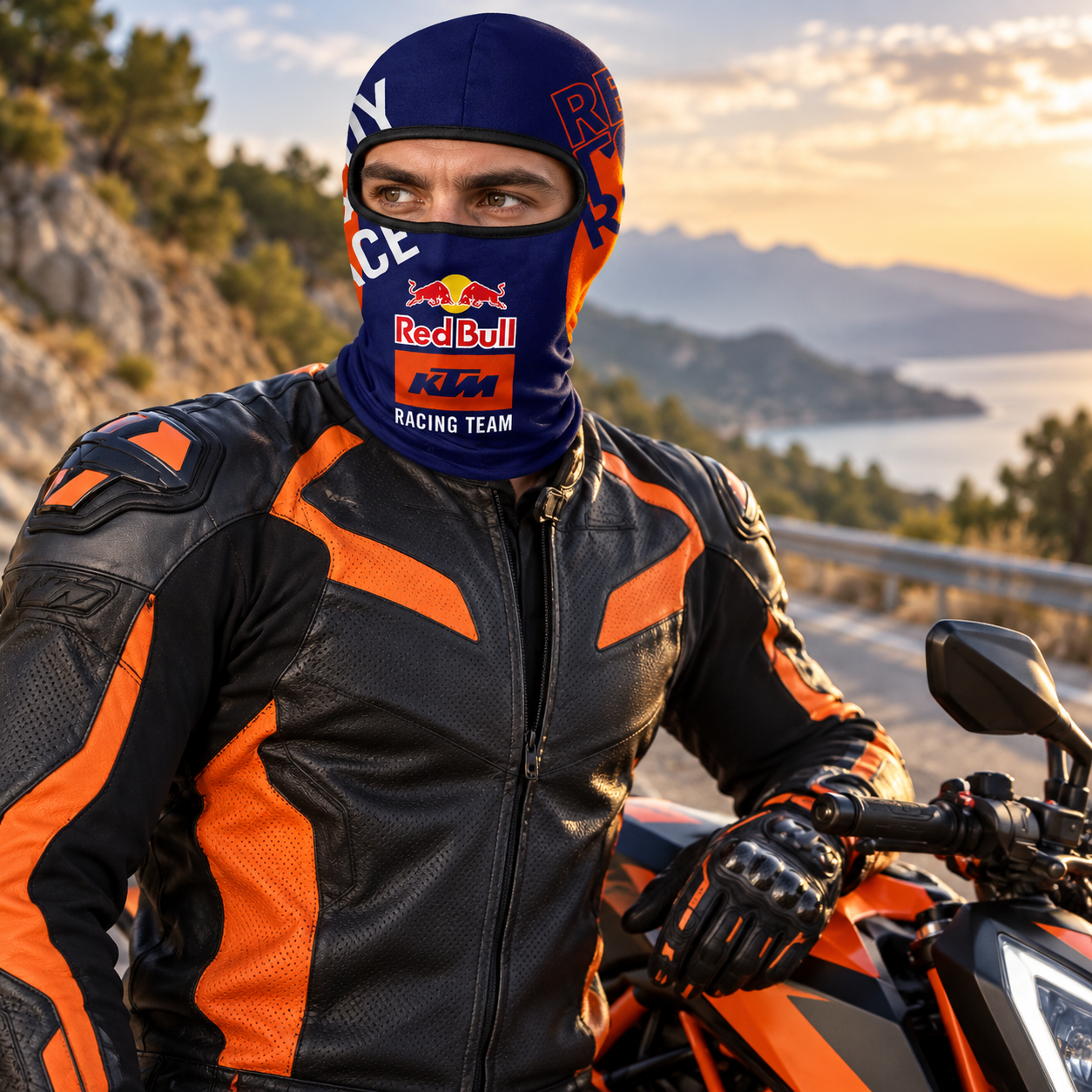 Cagoule Moto Thermique Balaclava Redbull - قناع واقي وجه كامل حراري للدراجات النارية - 4