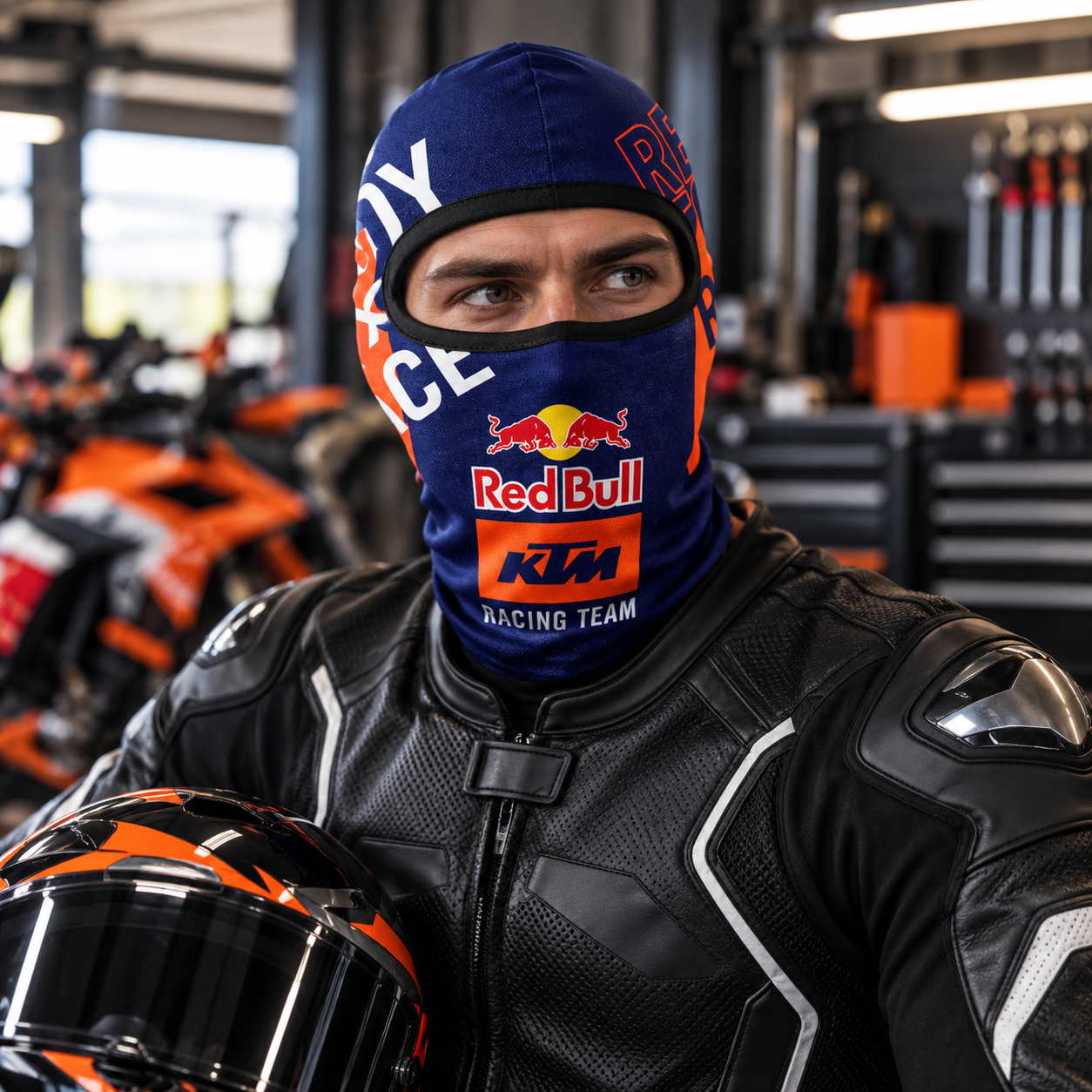 Cagoule Moto Thermique Balaclava Redbull - قناع واقي وجه كامل حراري للدراجات النارية - 7