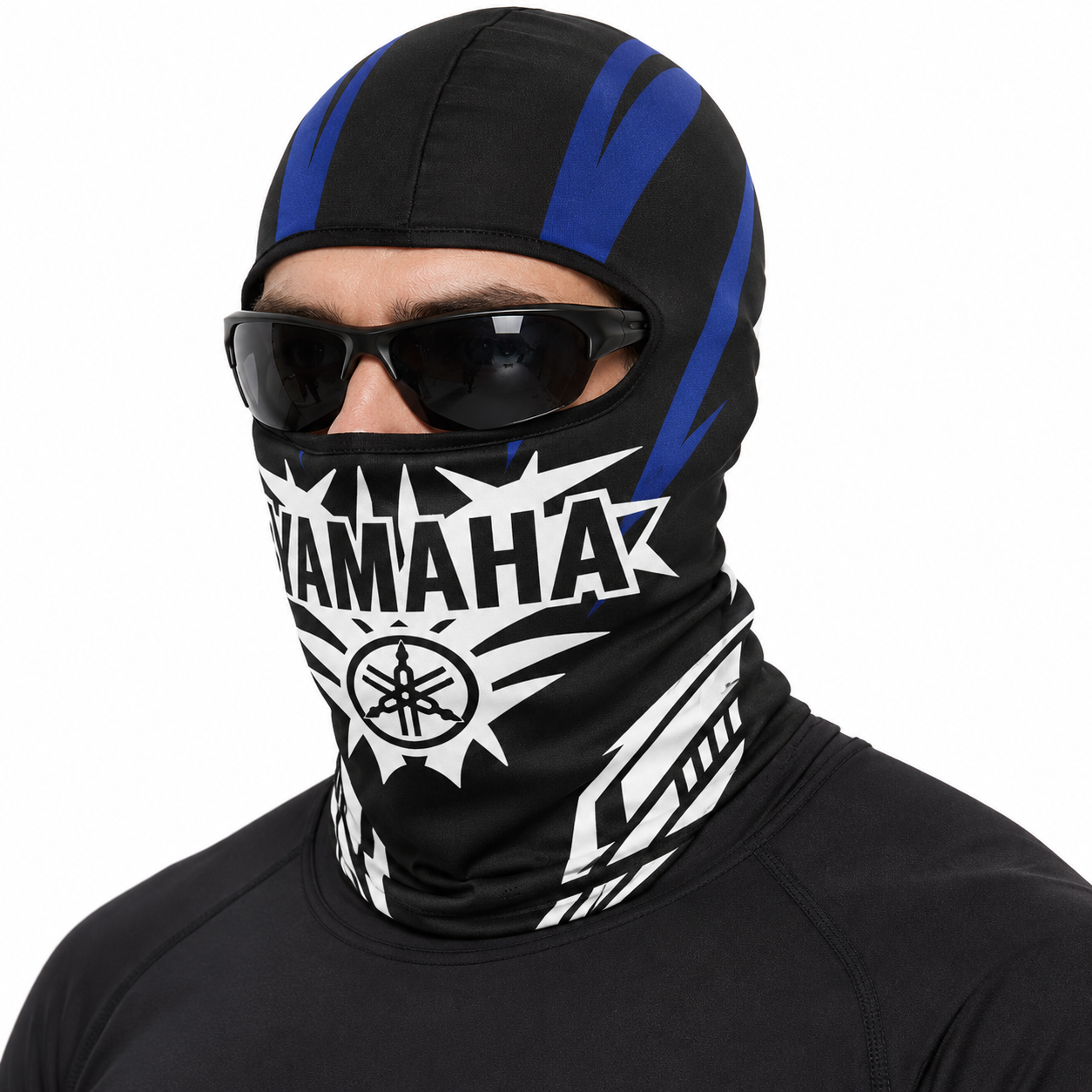 Cagoule Moto Thermique Balaclava Yamaha Black - قناع واقي وجه كامل حراري للدراجات النارية 7