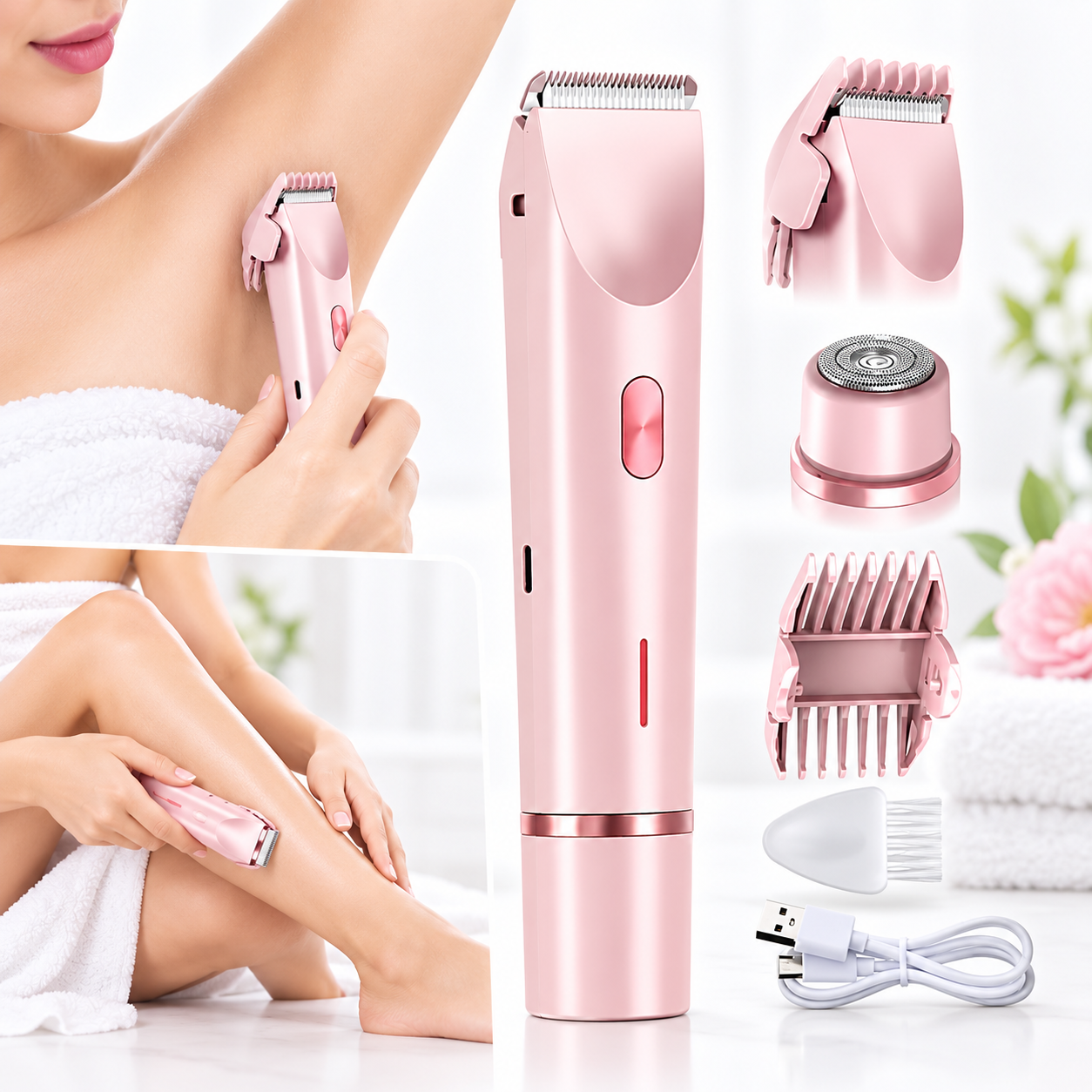 Rasoir Électrique 2-en-1 pour Femme ماكينة حلاقة نسائية 2 في 1 2