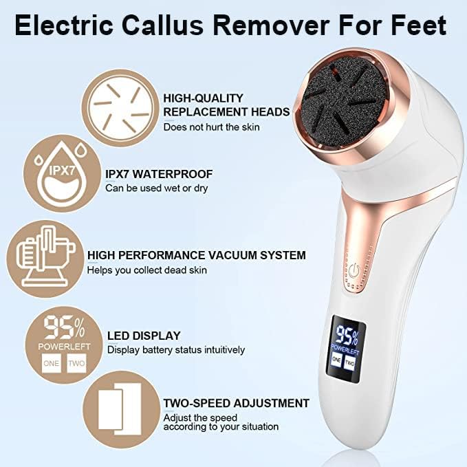 Râpe Anti-Callosités Électrique avec Aspirateur Intégré - أداة إزالة الجلد الميت وتنعيم القدمين مع شفاط مدمج 9