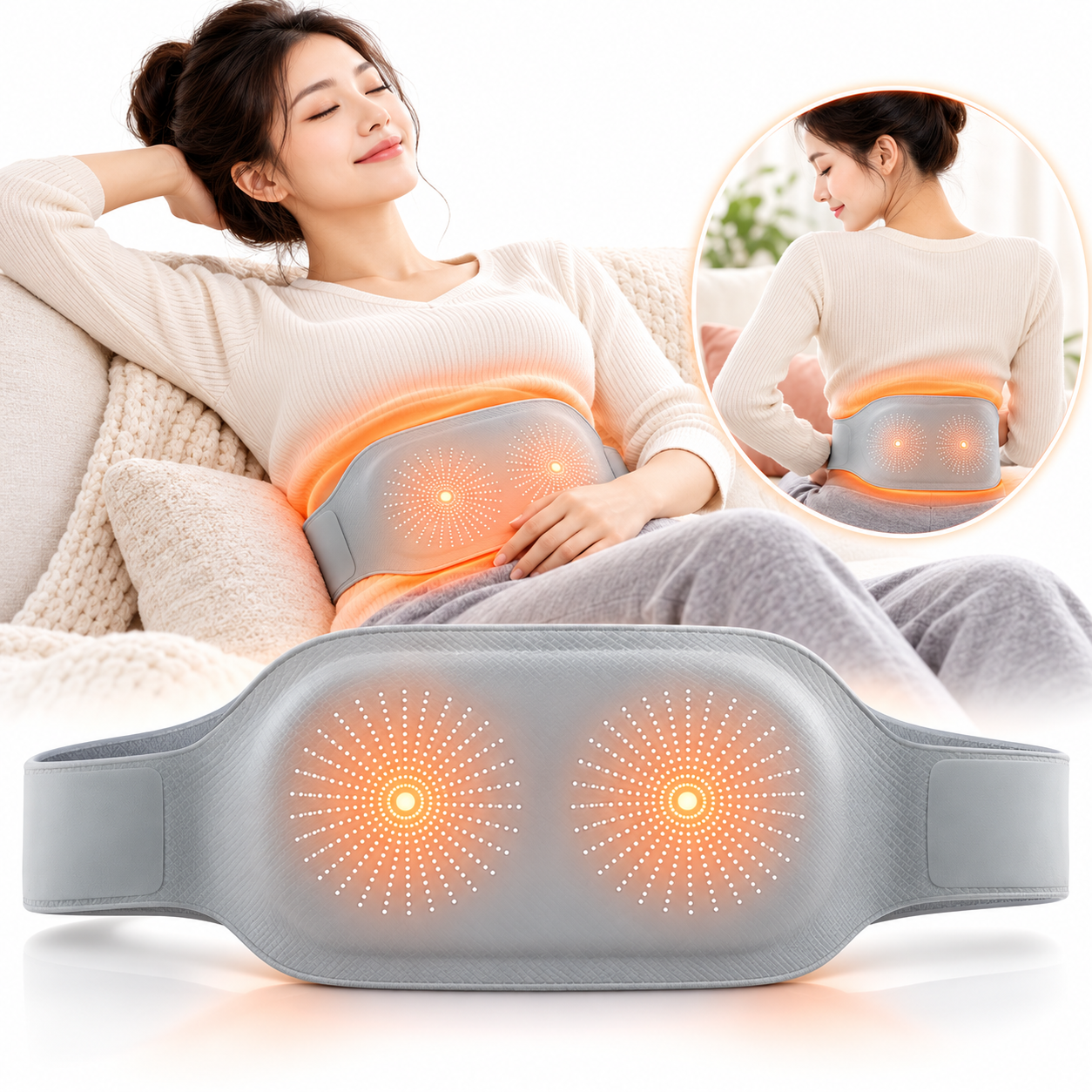Ceinture chauffante abdominale pour soulager les douleurs menstruelles – حزام تسخين البطن لتخفيف الام الدورة V4 1