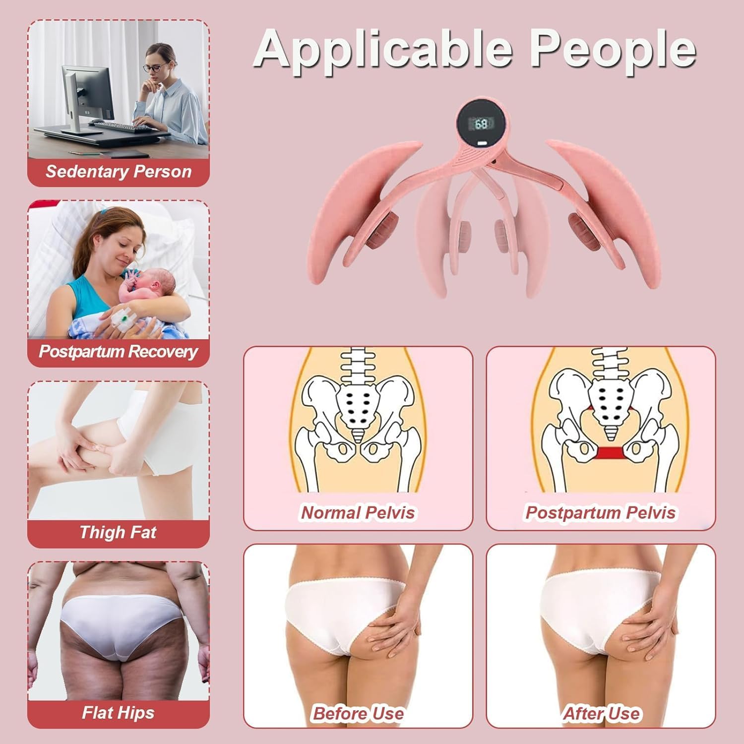 Appareil de Renforcement du Plancher Pelvien et des Cuisses - جهاز تمرين عضلات الحوض الذكي 10