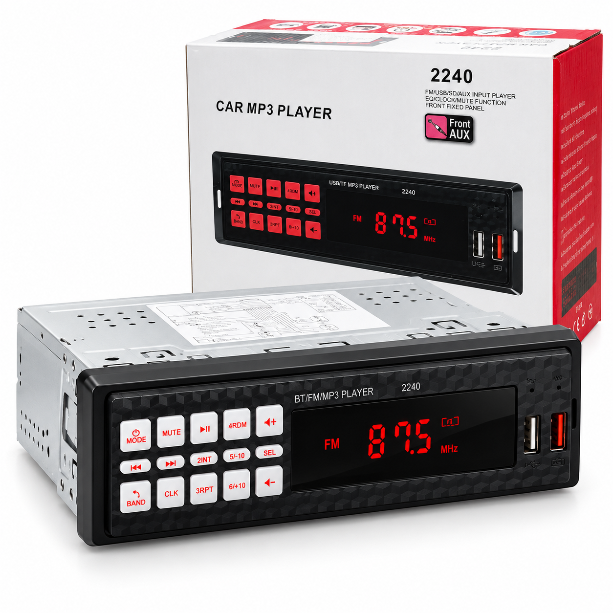 Autoradio MP3 Bluetooth pour Voiture 2240 - راديو ومشغل مسجل سيارة بلوتوث - 3