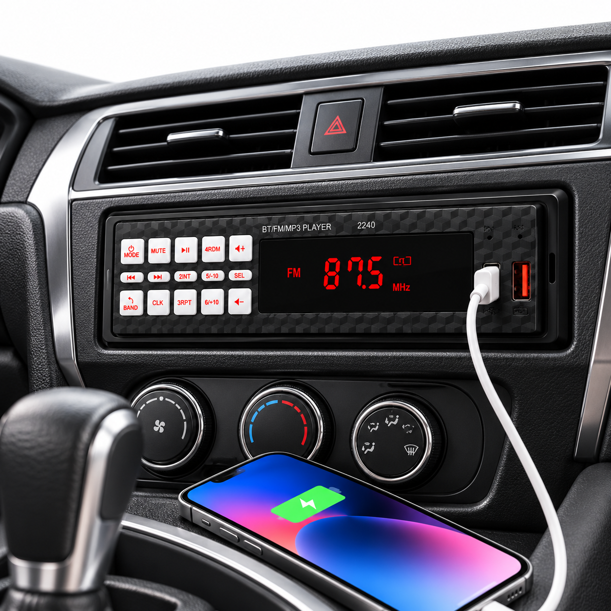 Autoradio MP3 Bluetooth pour Voiture 2240 - راديو ومشغل مسجل سيارة بلوتوث - 4