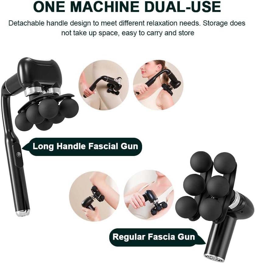 Pistolet de Massage Musculaire Électrique à 6 Têtes - جهاز مساج تدليك العضلات بـ 6 رؤوس 3