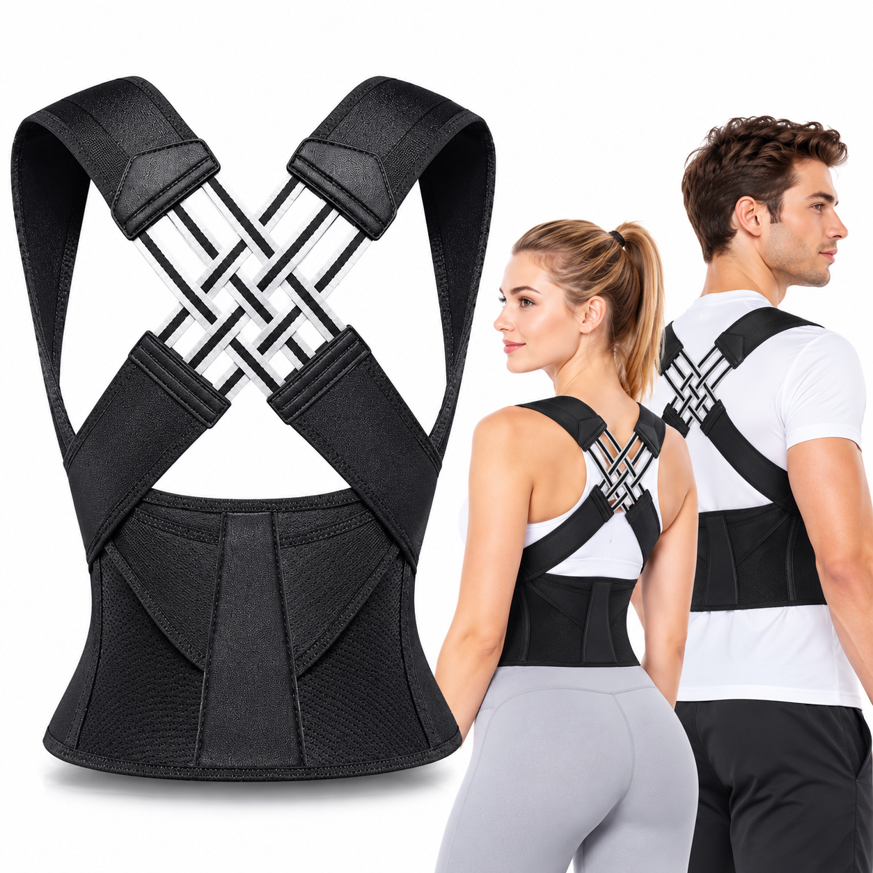 Ceinture de posture réglable pour le dos unisexe 2