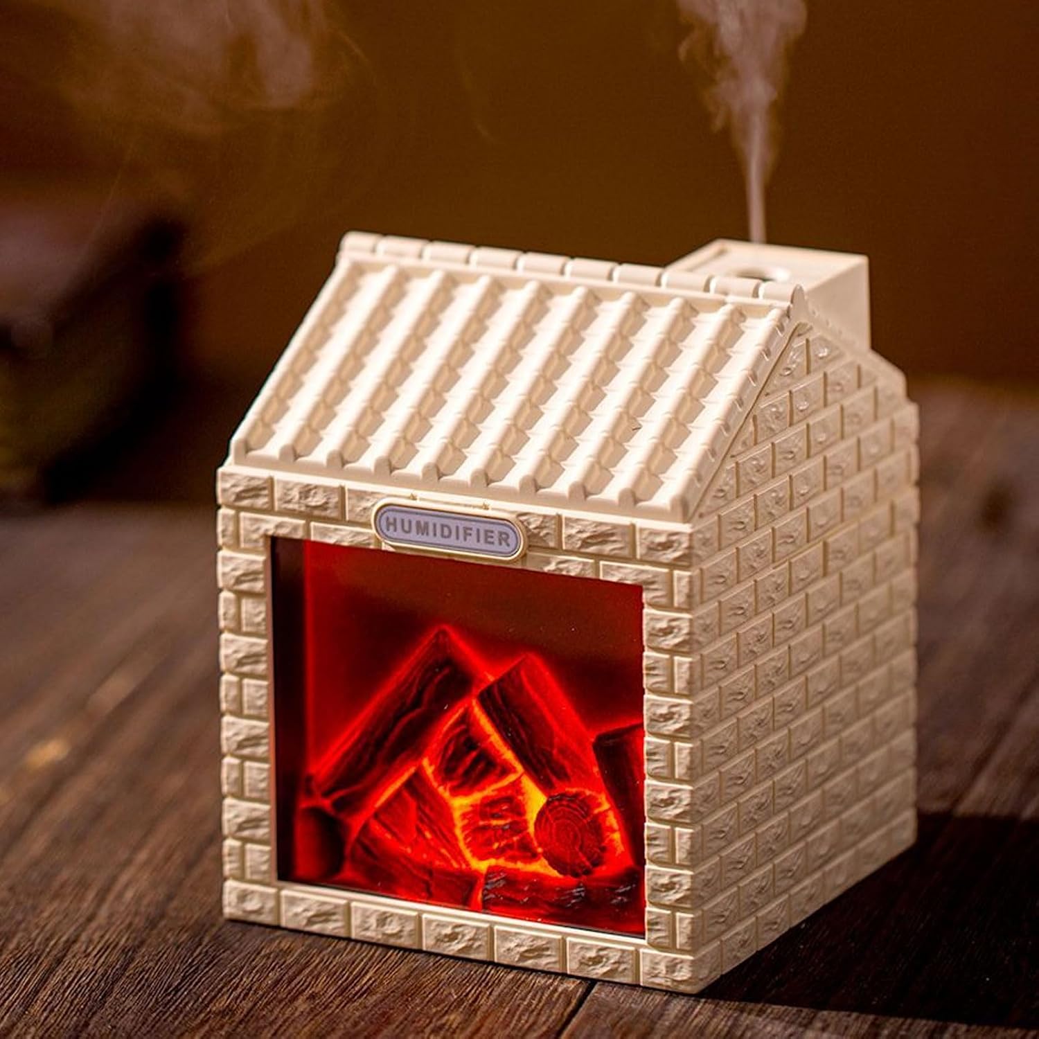 Mini Humidificateur d'Air Effet Flamme de Cheminée - مرطب ومطري جو مكتبي صغير بتأثير لهب النار 5