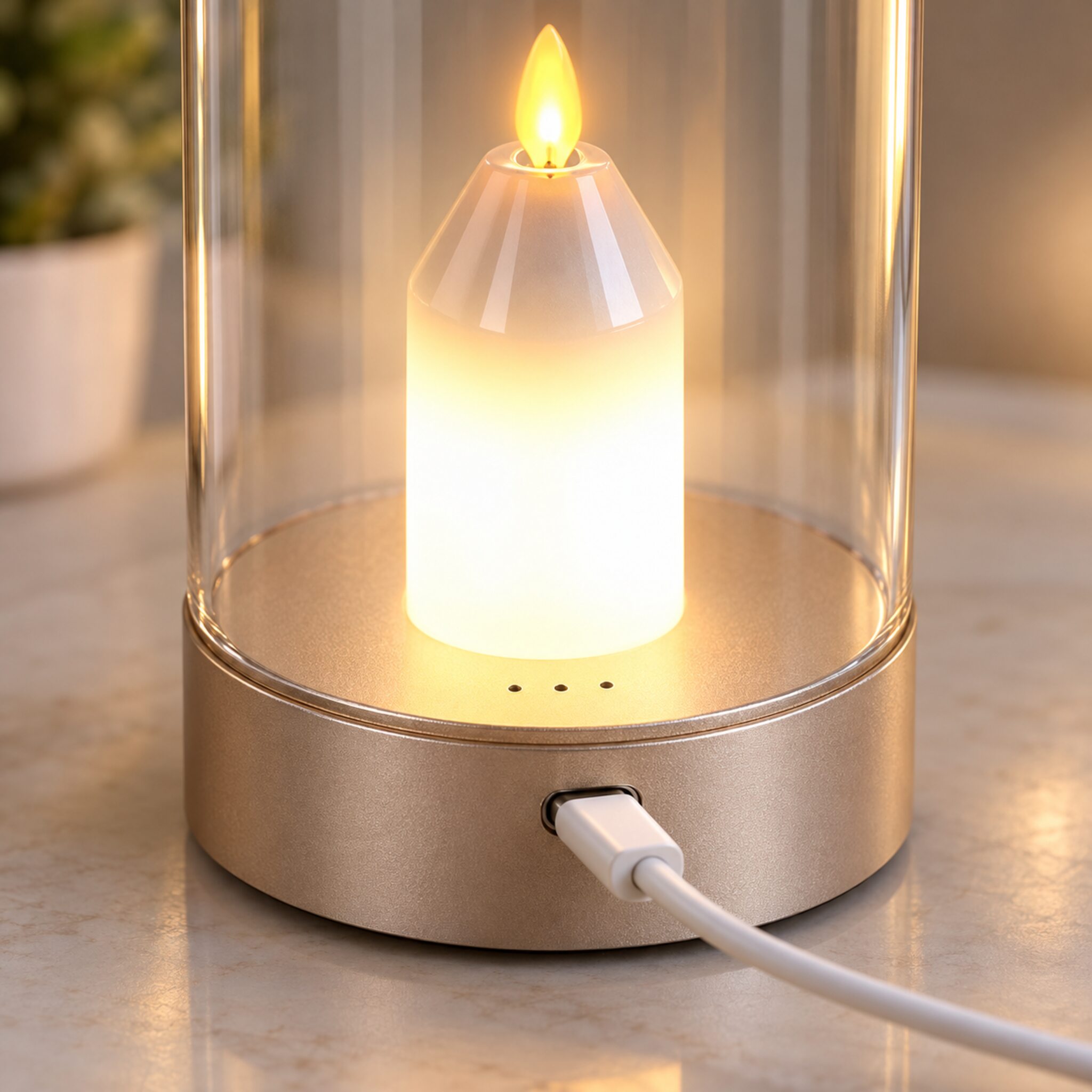 Bougie LED sans Flamme Rechargeable avec Détecteur de Gestes - شمعة بدون لهب قابلة للشحن بتحكم بإشارة اليد 6