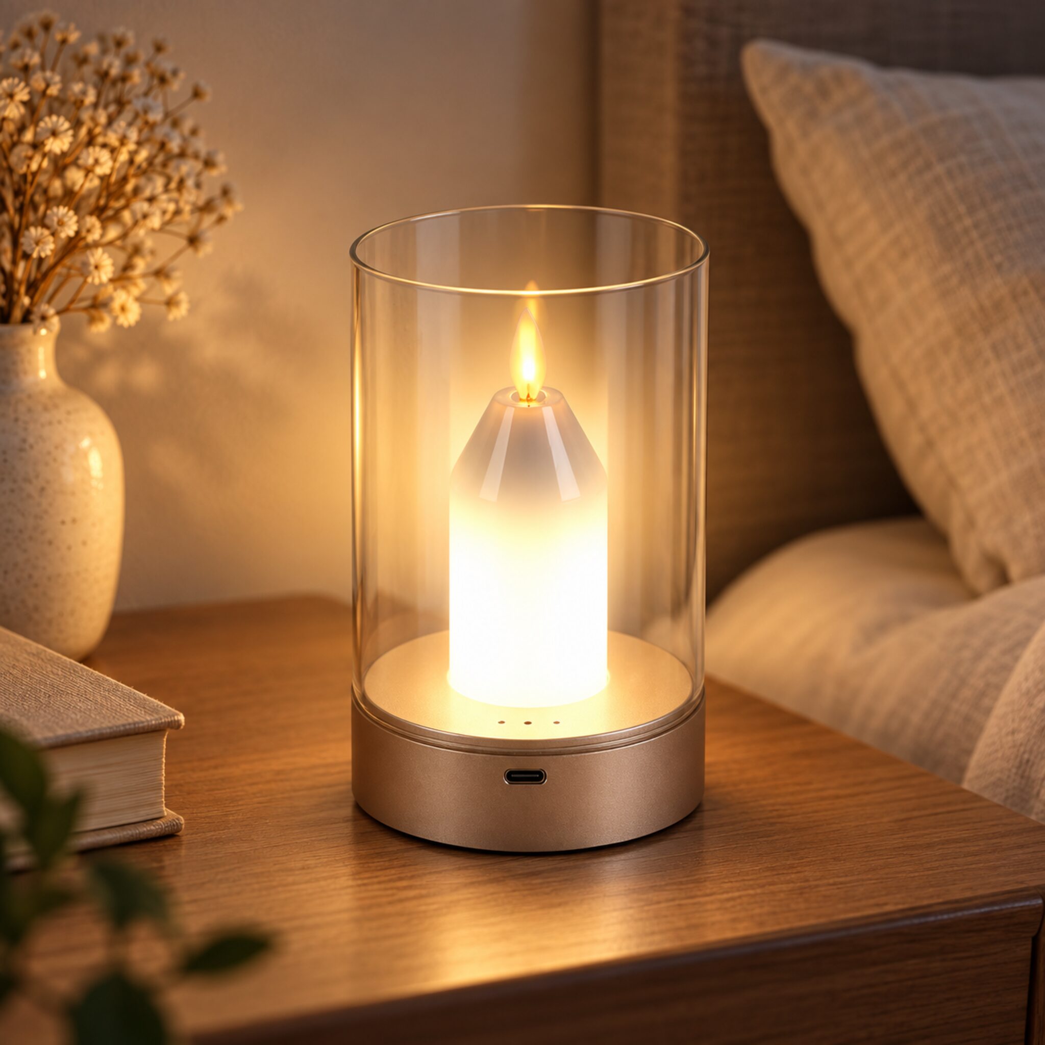 Bougie LED sans Flamme Rechargeable avec Détecteur de Gestes - شمعة بدون لهب قابلة للشحن بتحكم بإشارة اليد 5