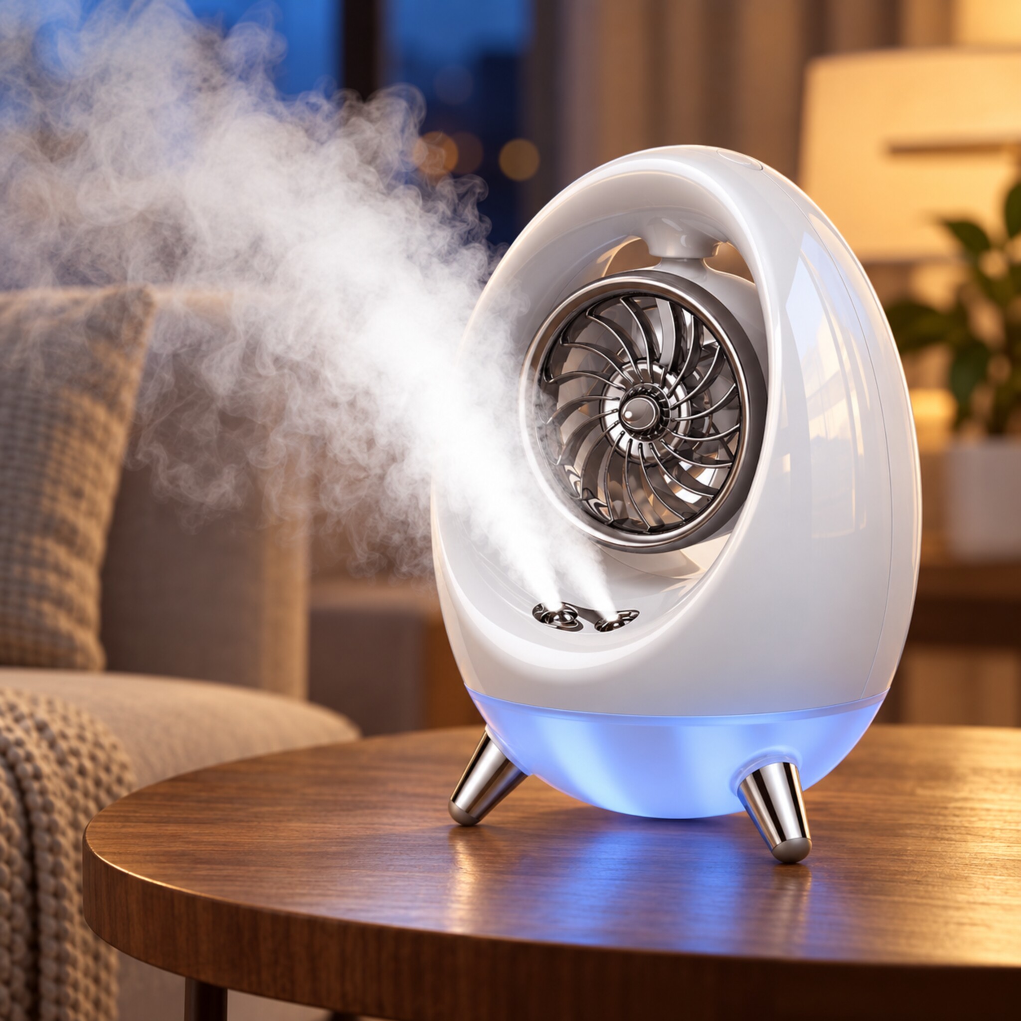 Chauffage Soufflant de Bureau 500W avec Humidificateur - مدفئة مكتبية 500 واط مع مروحة ورذاذ ترطيب 7