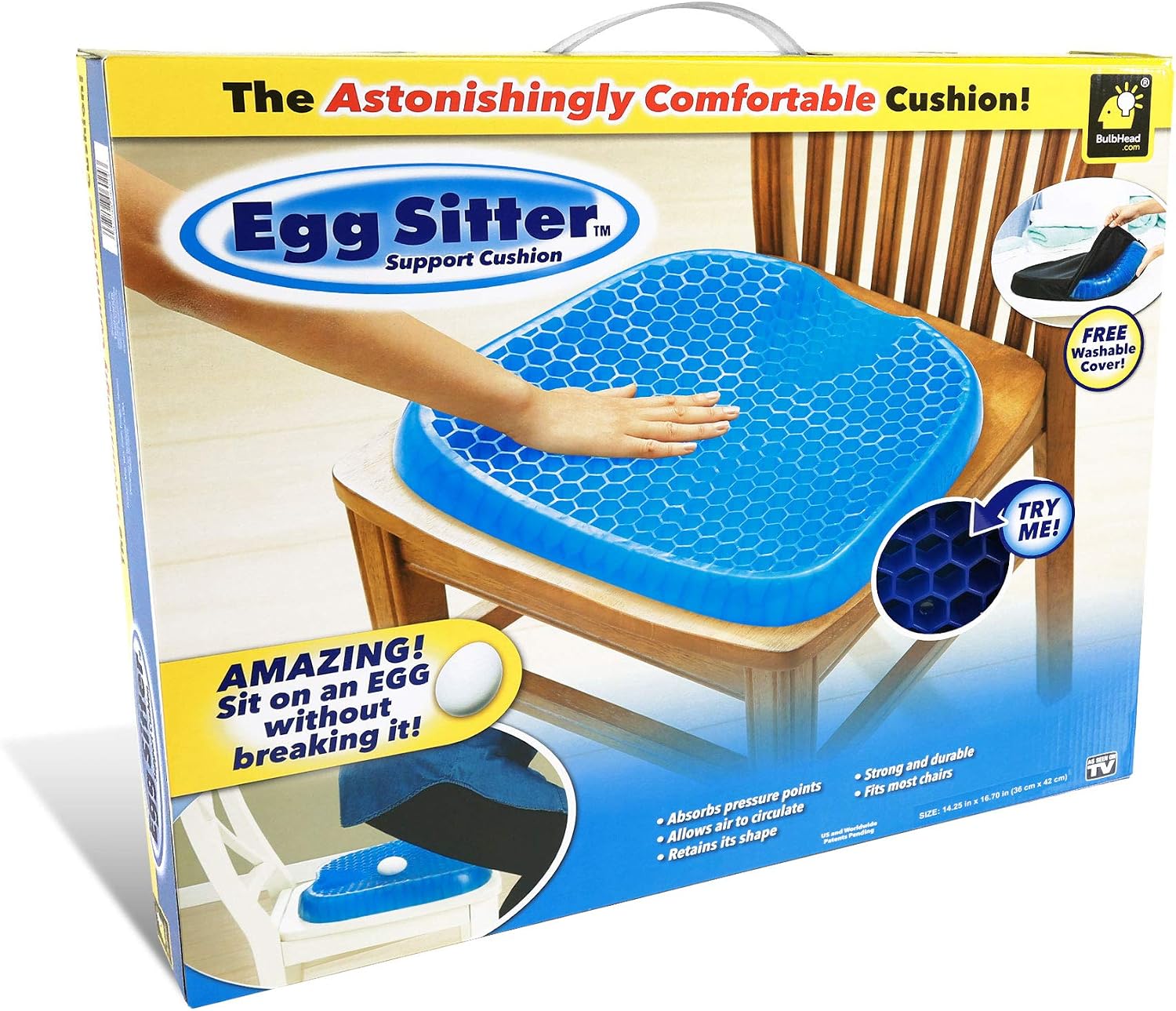 Coussin orthopédique de siège de gel EGG SITTER - وسادة جل طبية مريحة لتقليل الضغط 7