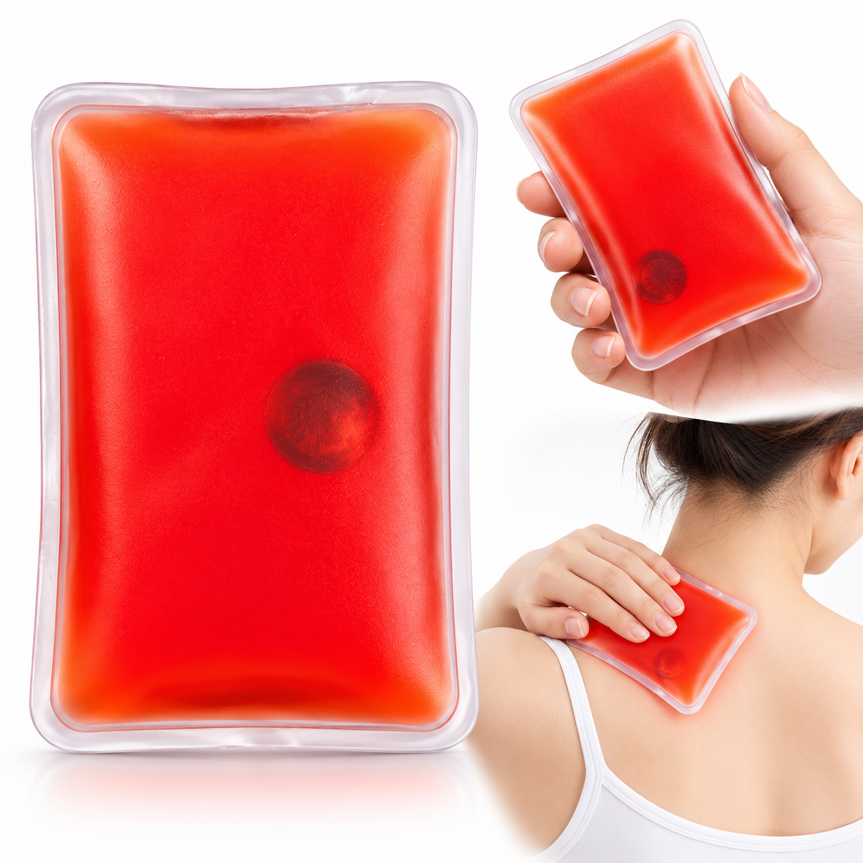 Pochette de Gel Chauffante Réutilisable pour Soulager les Dou-leurs 2